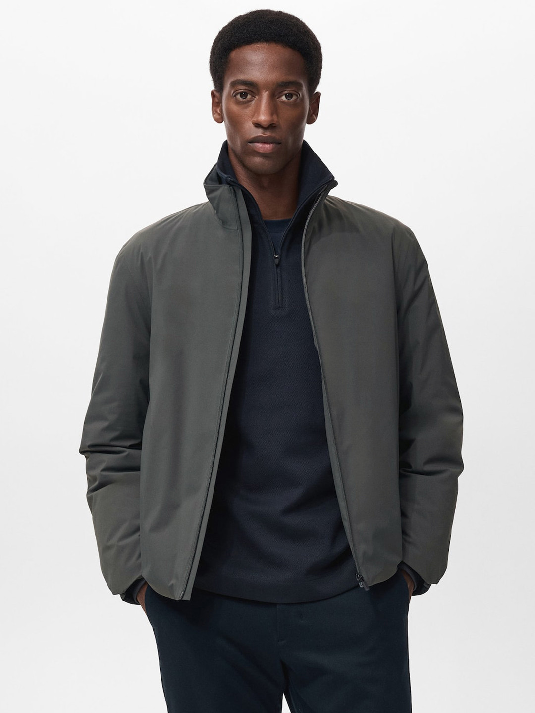 MANGO MAN Packable Water Repellent  Jacket