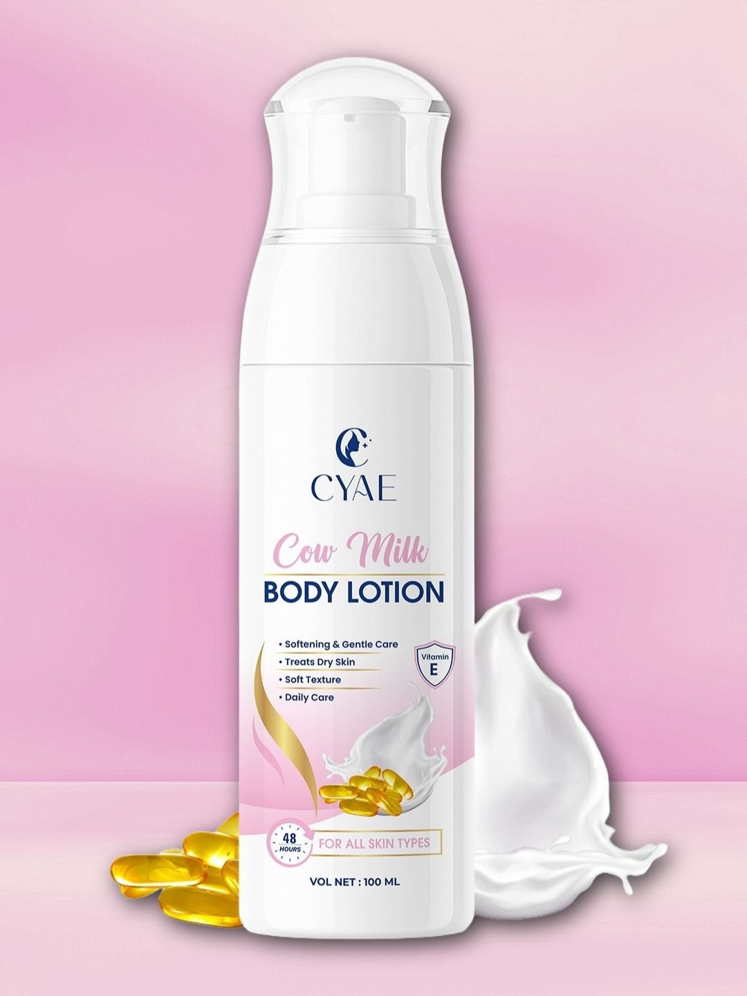 Cyae Cow Milk Body Lotion With Vitamin E - 100 ml