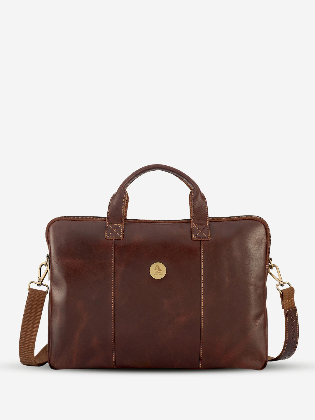 Picco Massimo Men Brown Messenger Bag