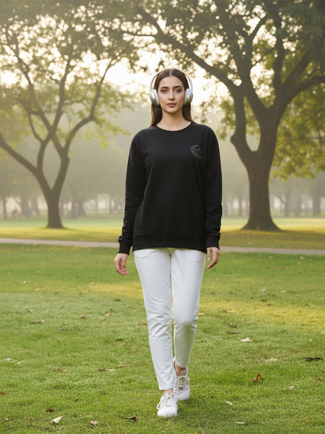 9shines Label Women's Loop-Knit Chic Comfort for Everyday Wear Sweatshirt