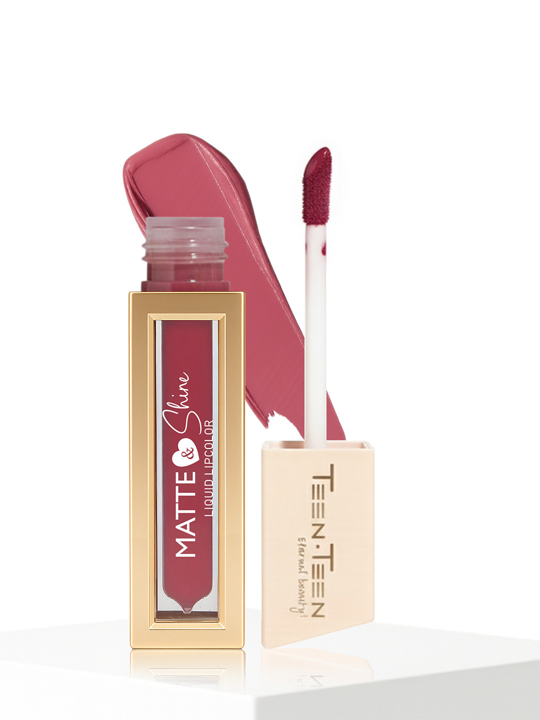 TEEN TEEN COSMETICS Matte & Shine Liquid Lip Color Lipstick - 4 ml - Wakeup Makeup 04