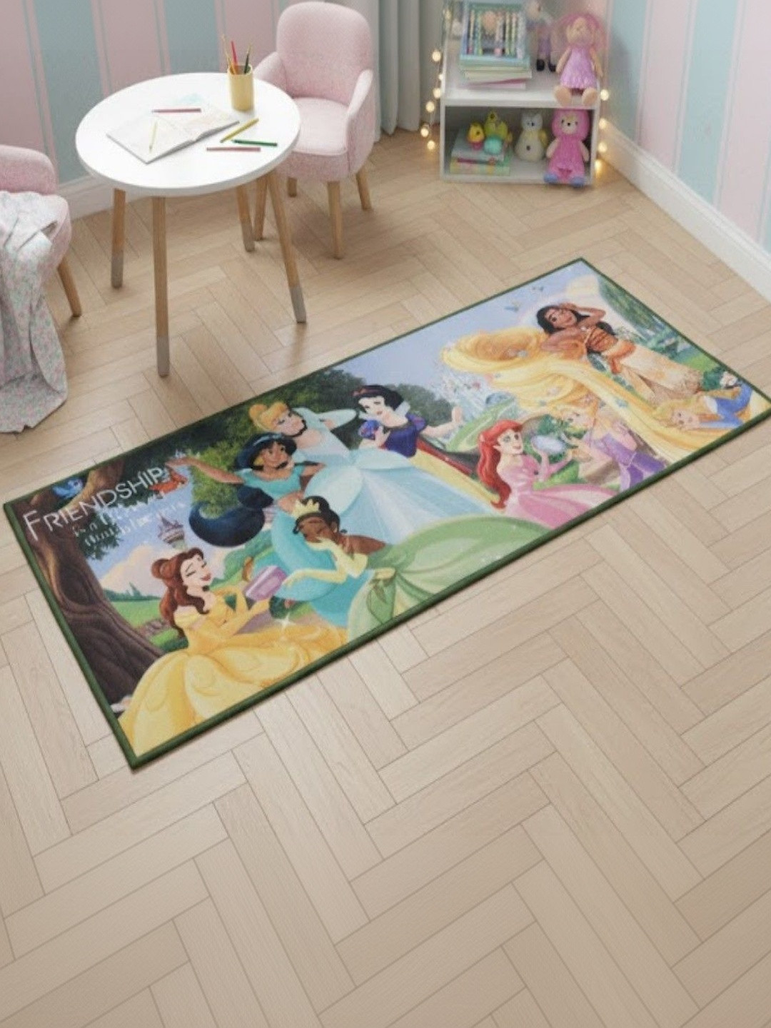 Disney Kids Princess Friends Anti-Skid Nylon Runner Carpet