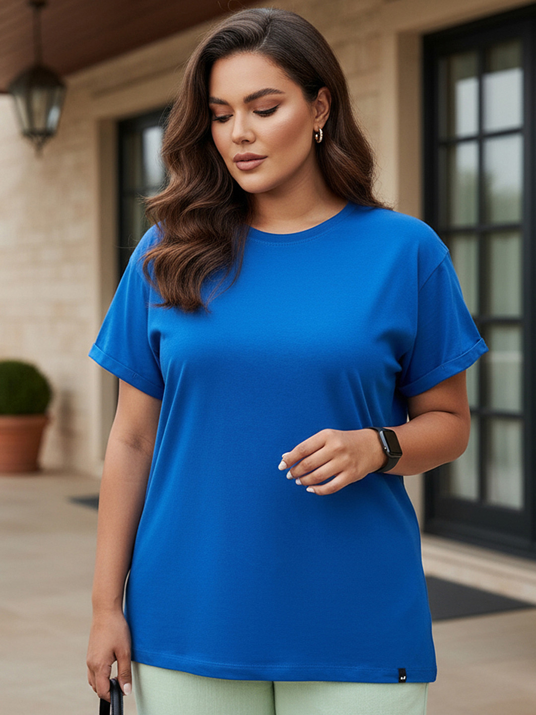 Bewakoof Plus Size Oversized Cotton T-shirt