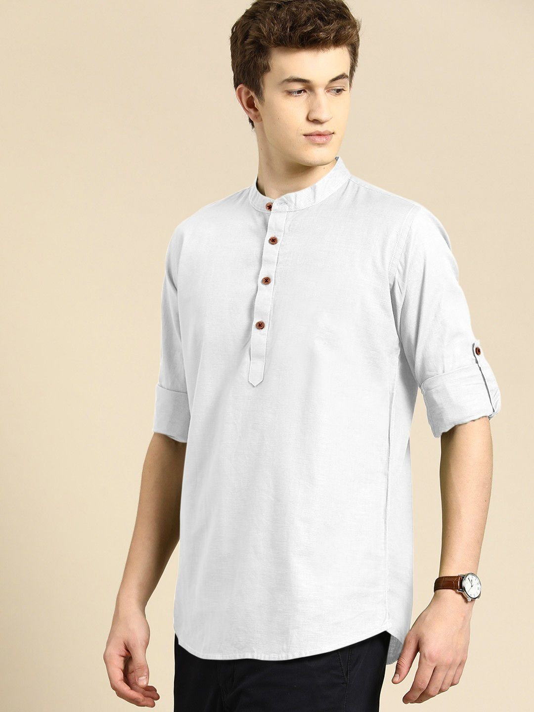 ZELINCO Men Thread Work Kurta