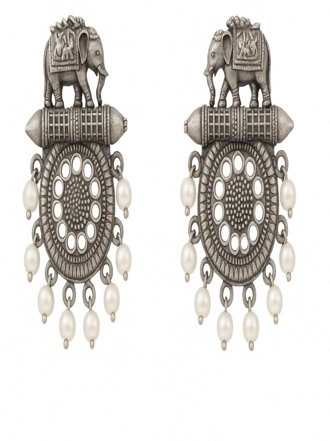 HENA DESIGNS LLP Geometric Drop Earrings