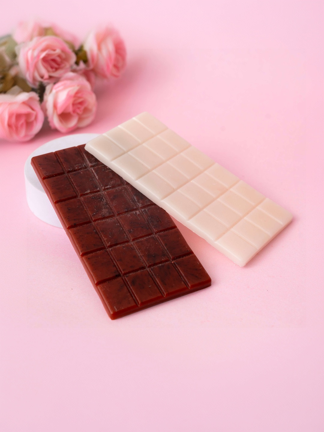gabrunaari Set of 2 Soy Wax Chocolate Bar Candle