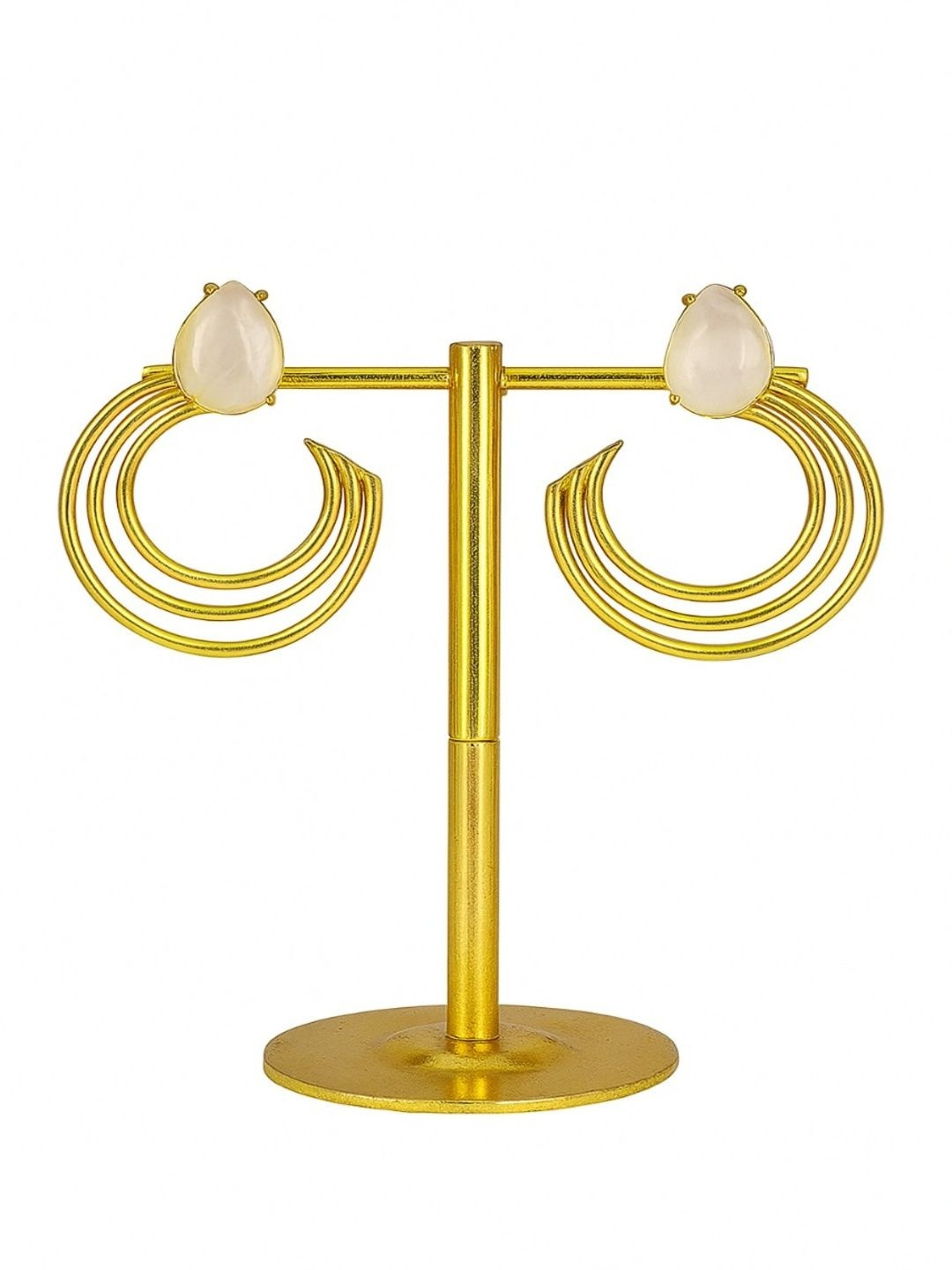 HENA DESIGNS LLP Geometric Half Hoop Earrings