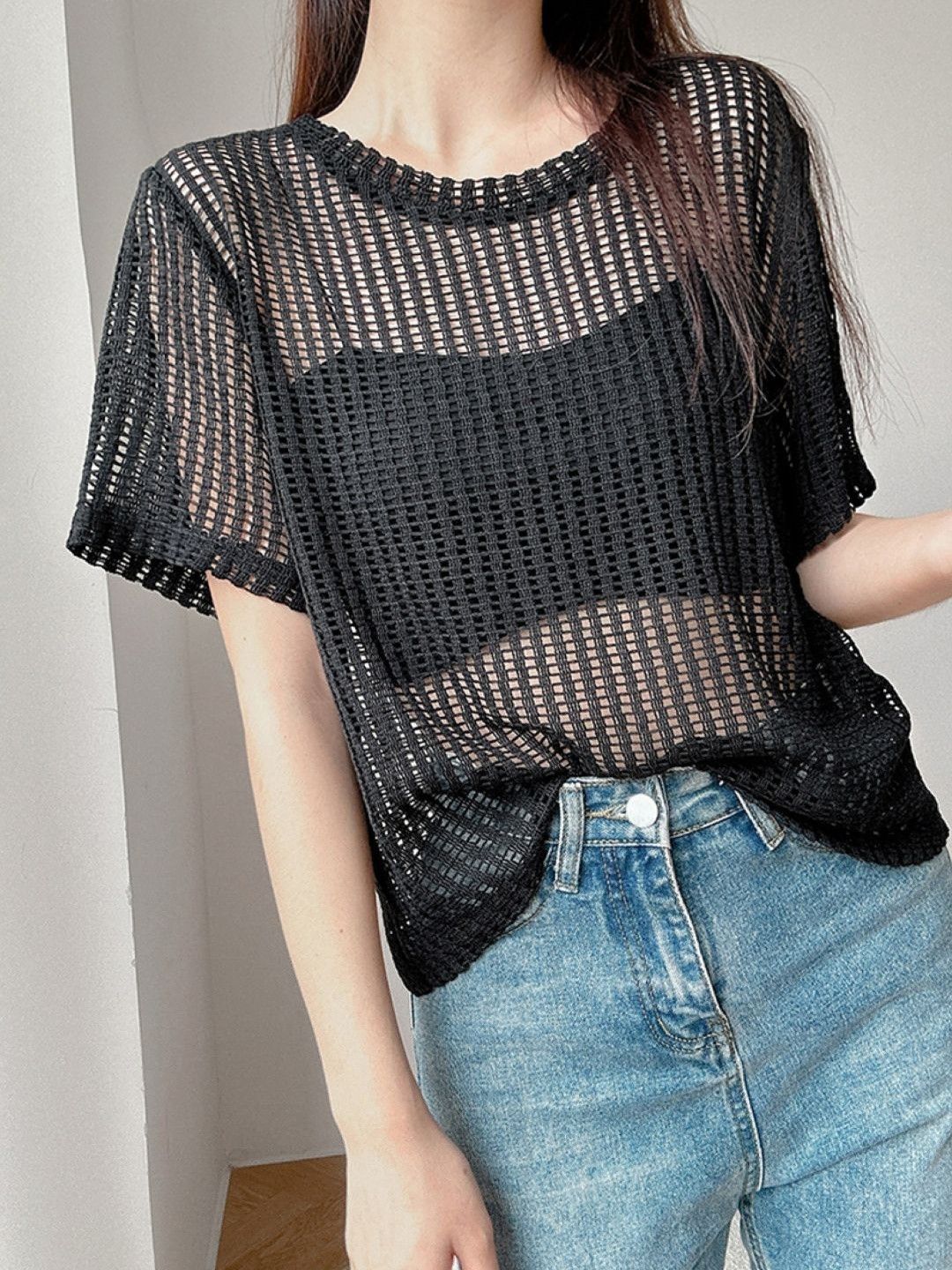 KPOP Sheer Top