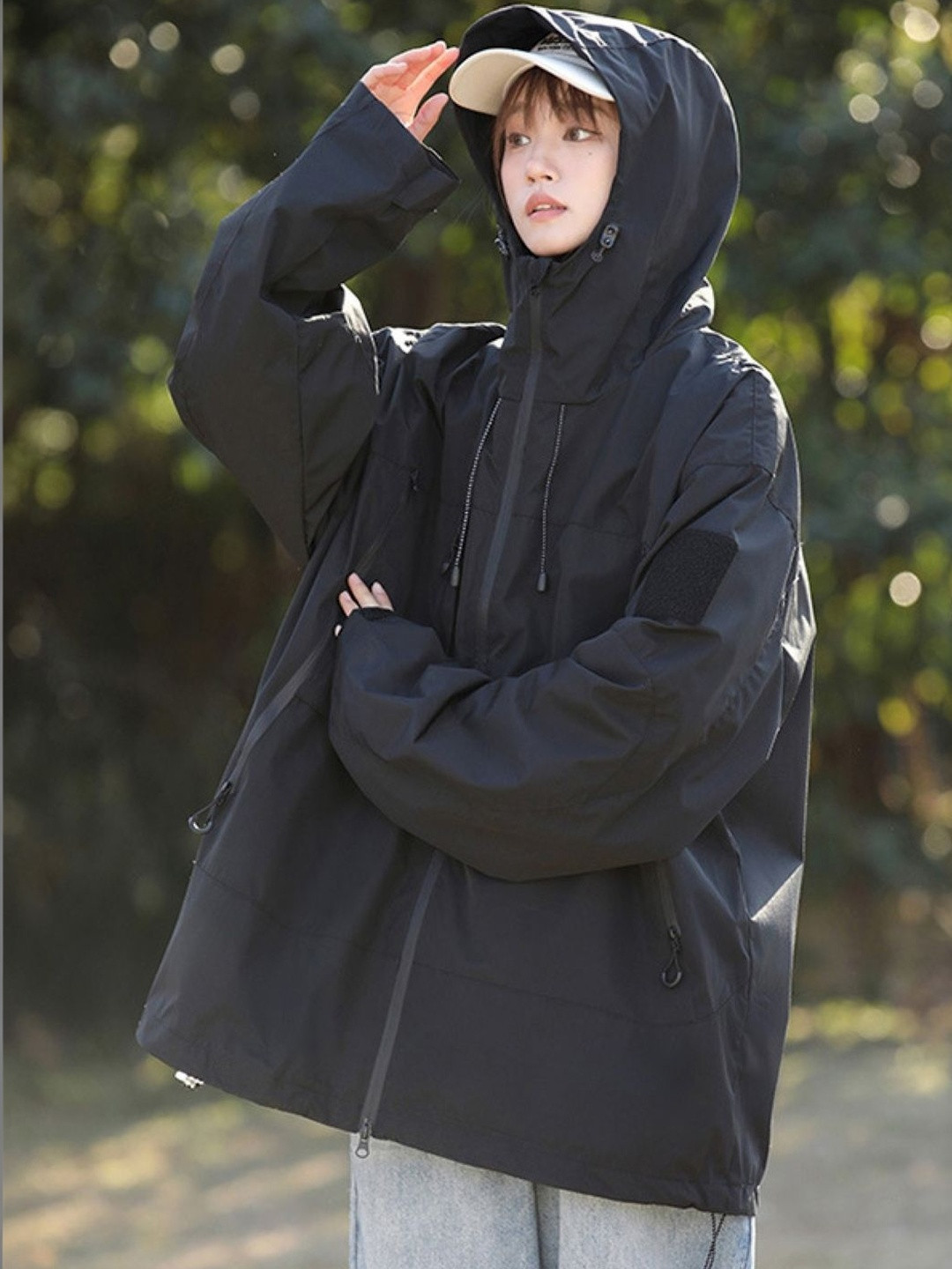 KPOP Women Lightweight Outdoor Parka Jacket