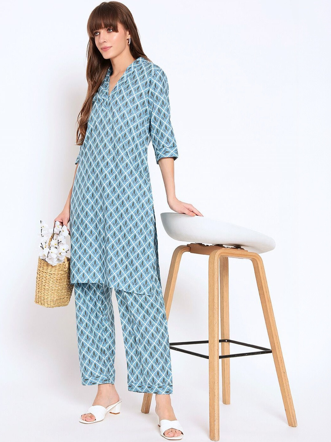 GLSGM WOMENS KURTA PLAZO SET