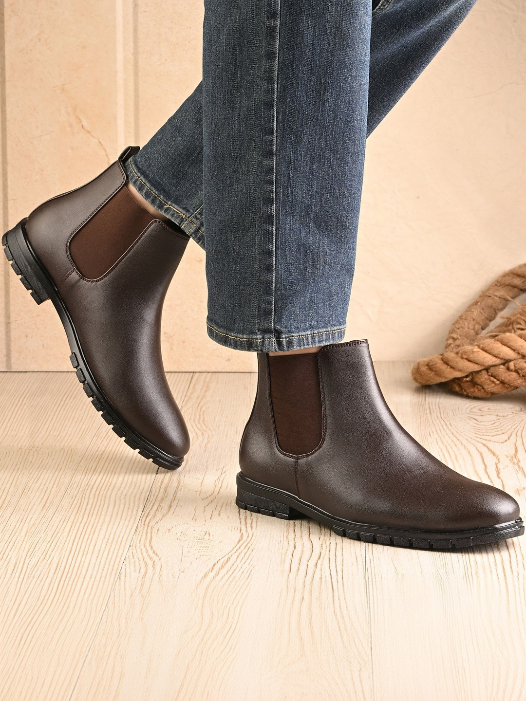 TROTUS Women Slim-Heeled Chelsea Boots