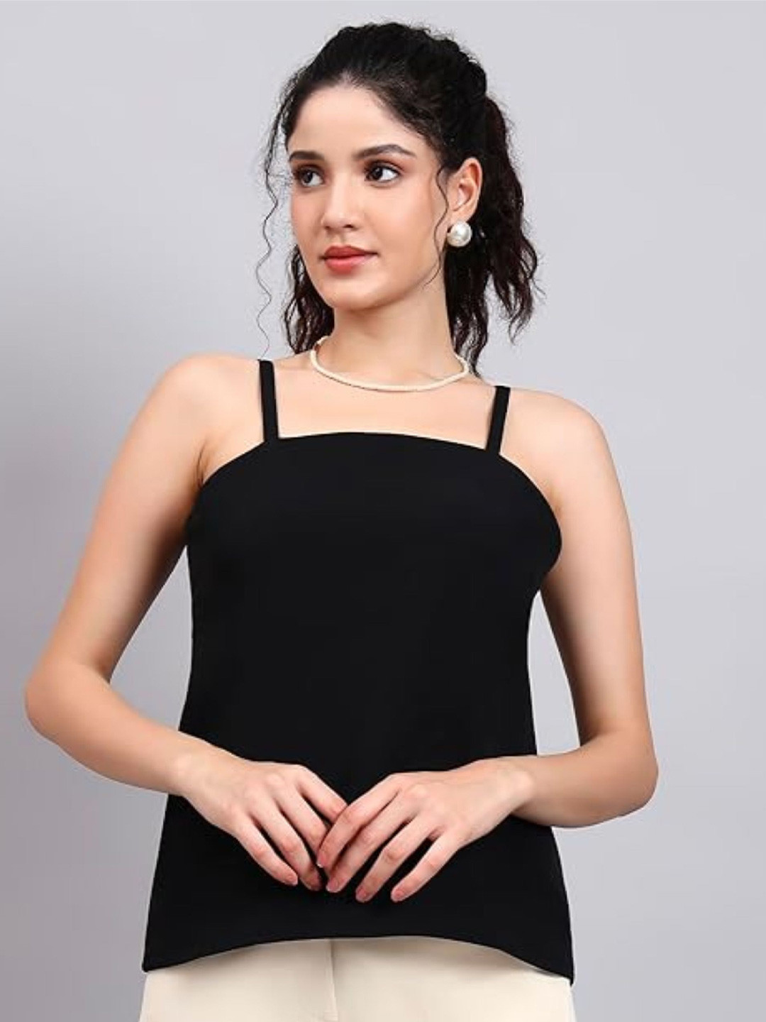 PowerSutra Square Neck Sleeveless Camisole With Comfort Fit Top