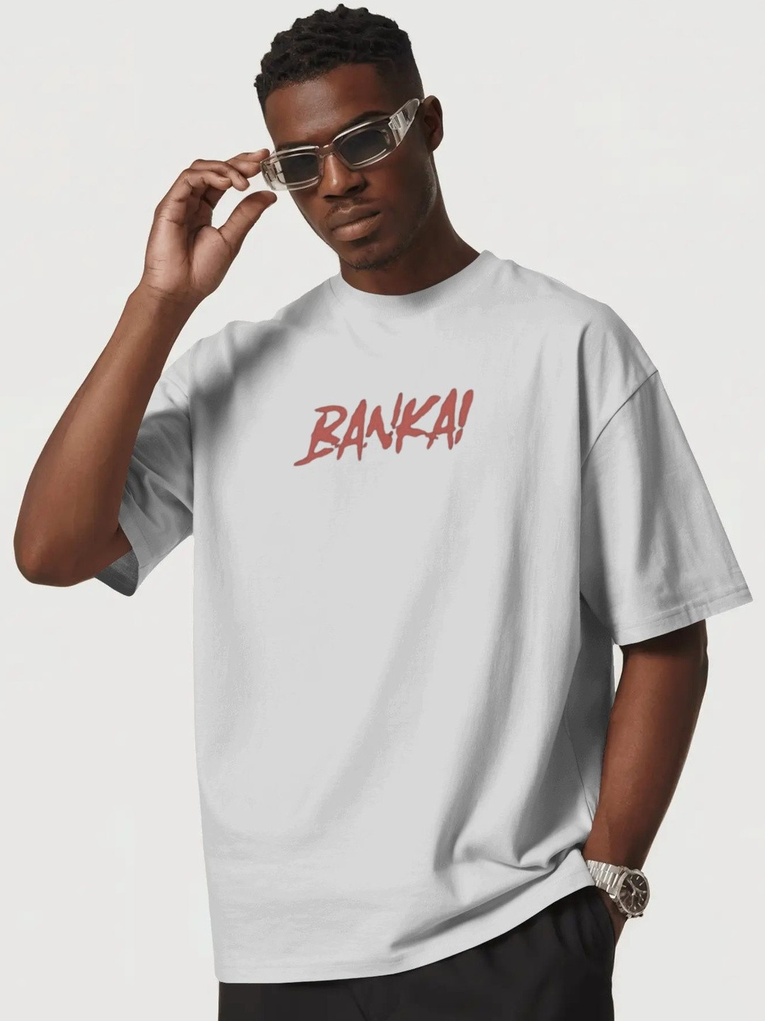 Ganji Men Anime Printed T-shirt