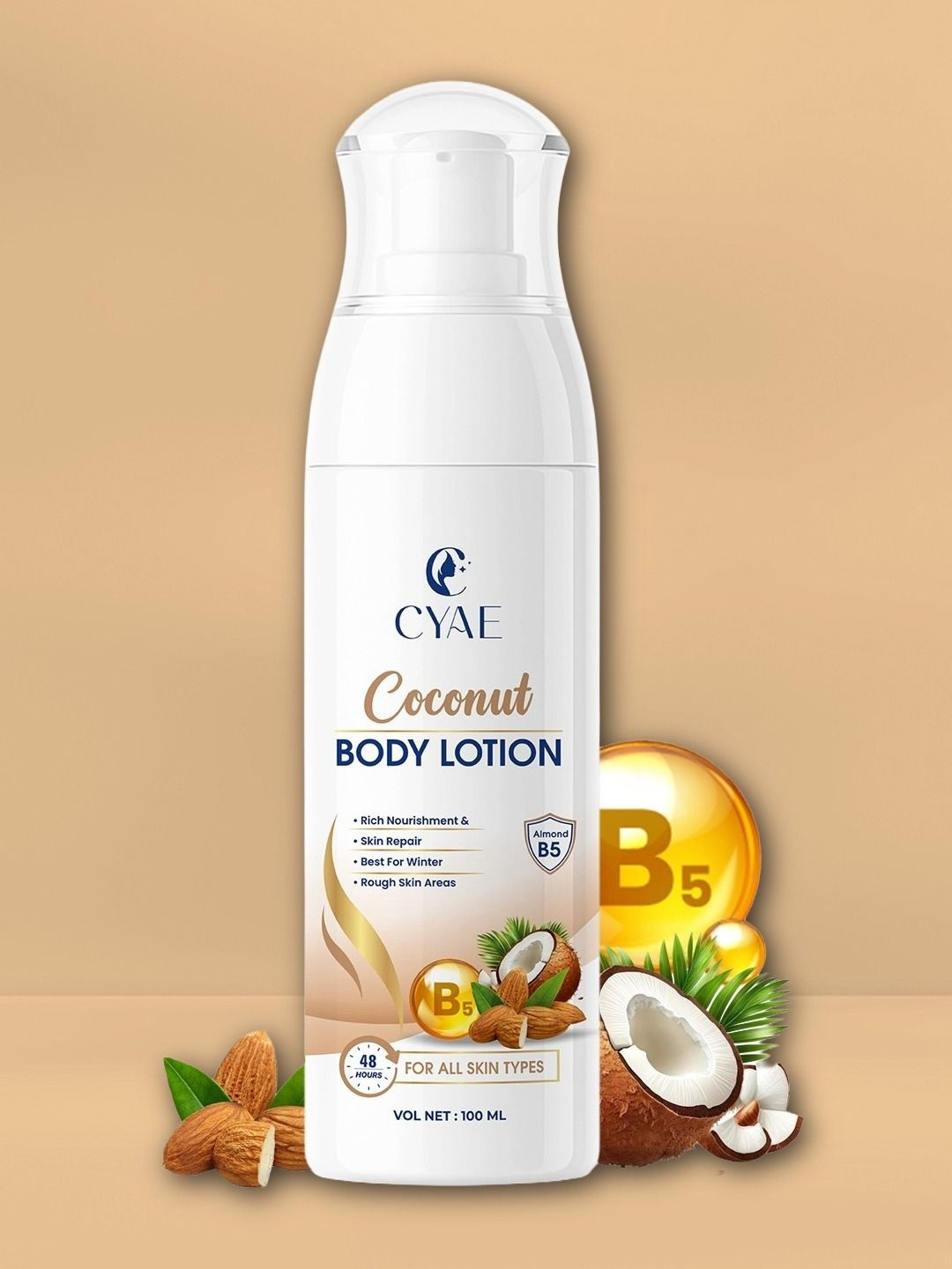 Cyae Coconut Body Lotion With Vitamin B5 - 100 ml