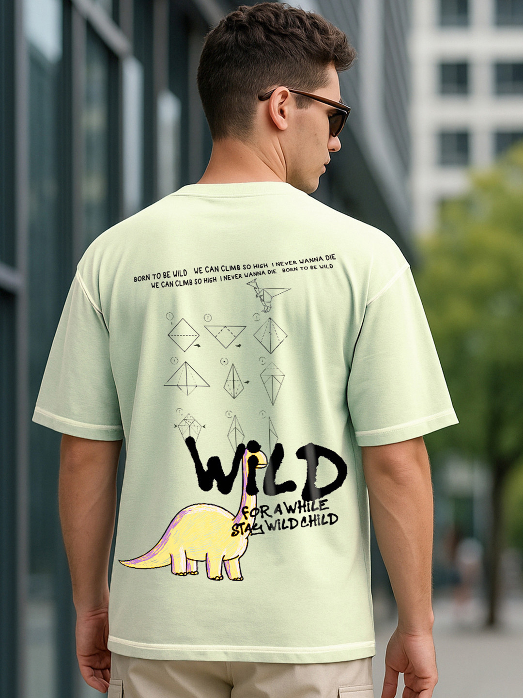 Bewakoof Wild Graphic Printed Oversized T-shirt