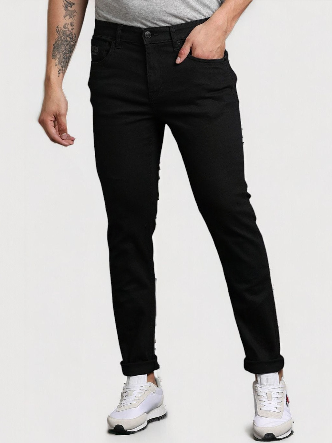 REGY Men Urban Slim Slim Fit Mid-Rise Stretchable Jeans