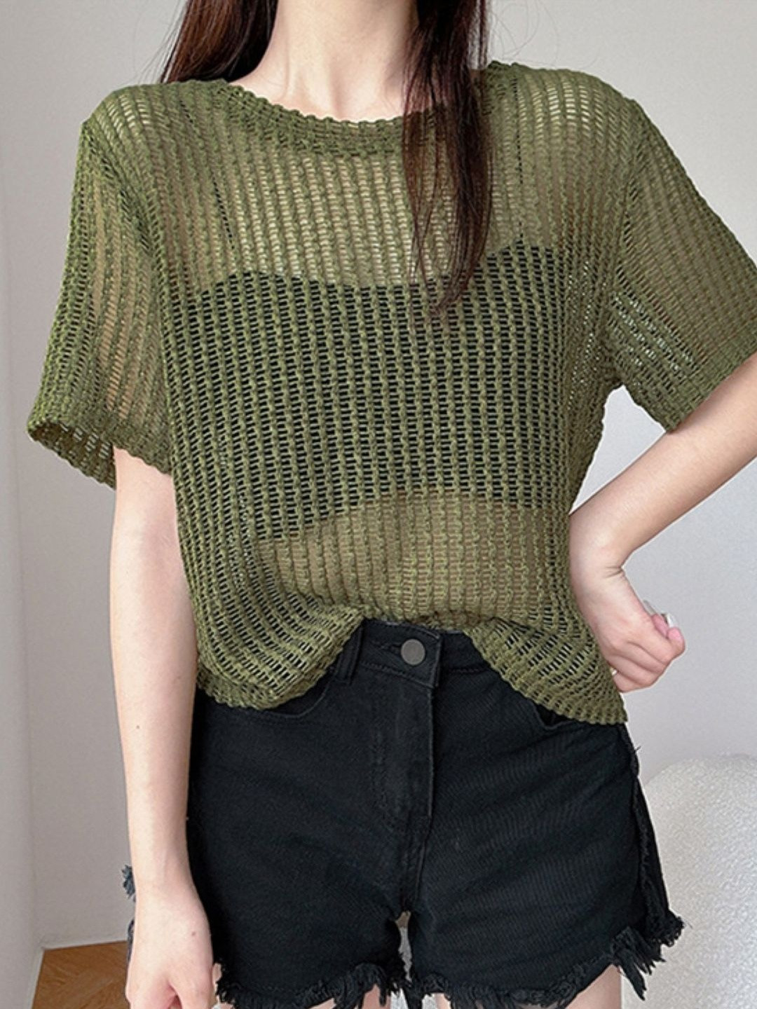 KPOP Sheer Top