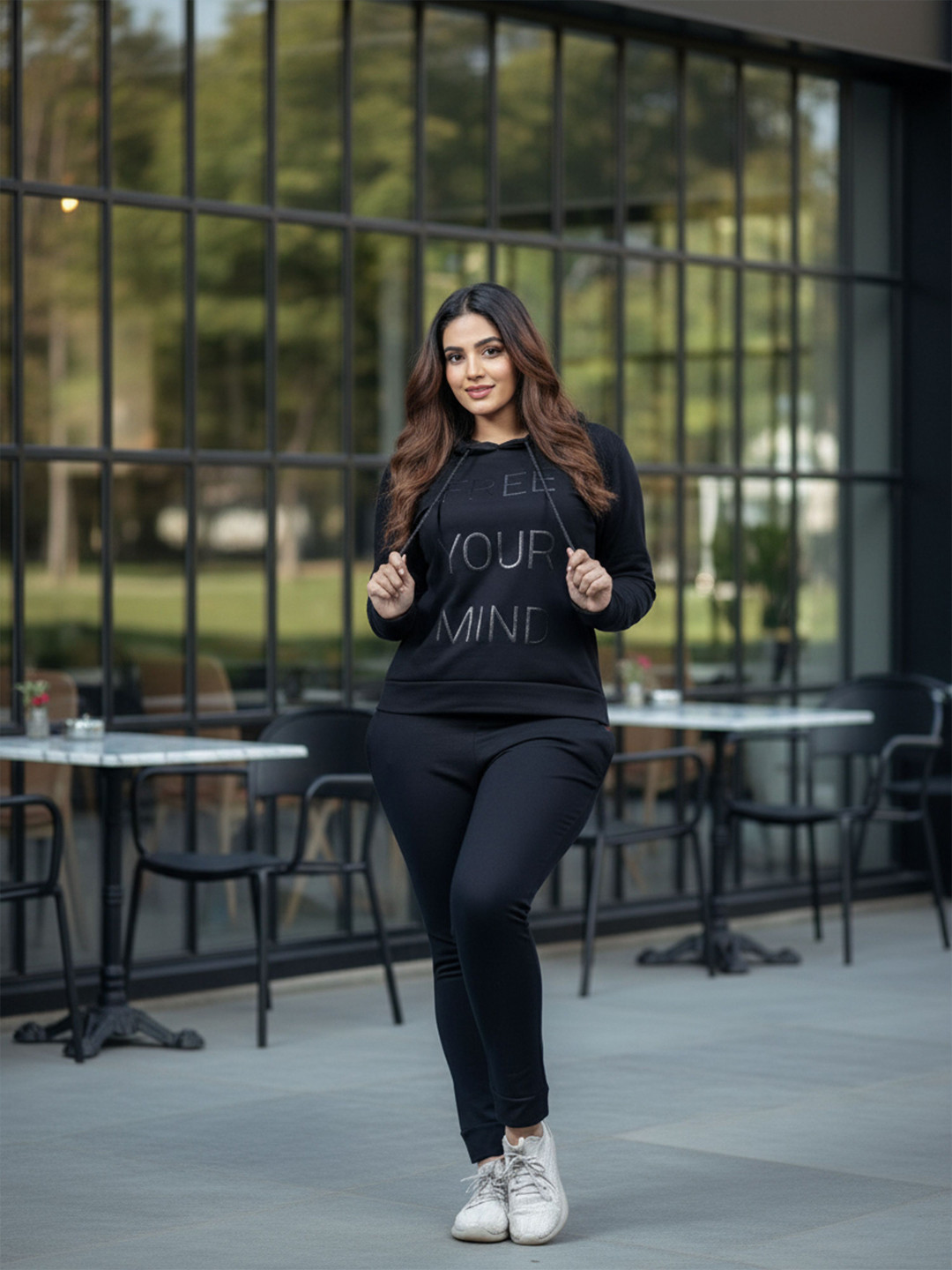 9shines Label Women Soft Hosiery Cotton Cozy Winter Track Suit