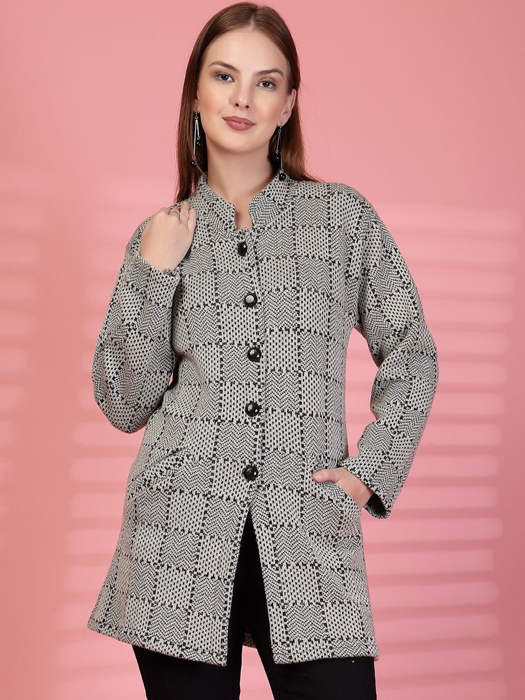 Clora Creation Women Colourblocked Woollen