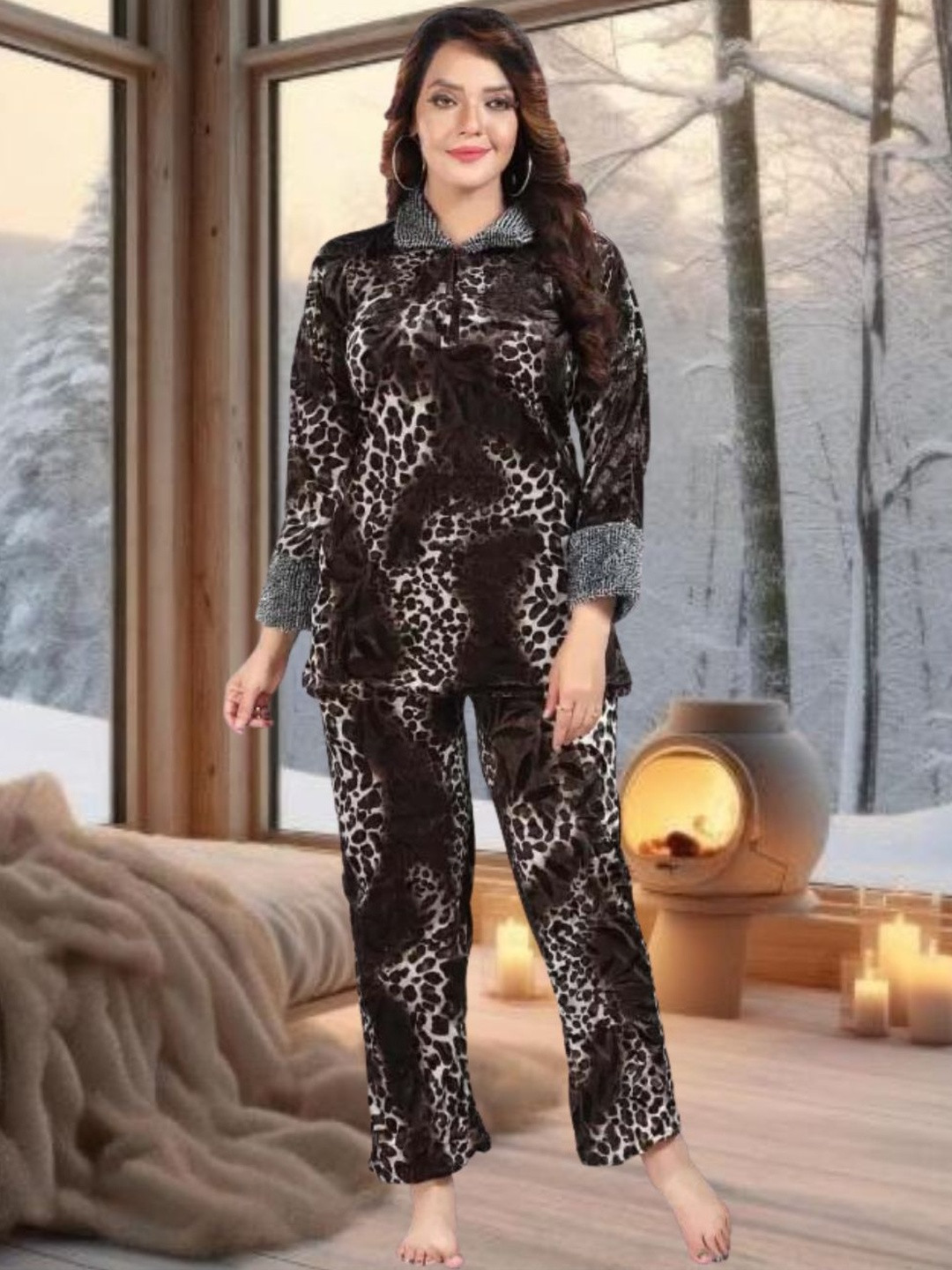 UDHATIKRAMAN Women Printed Night suit