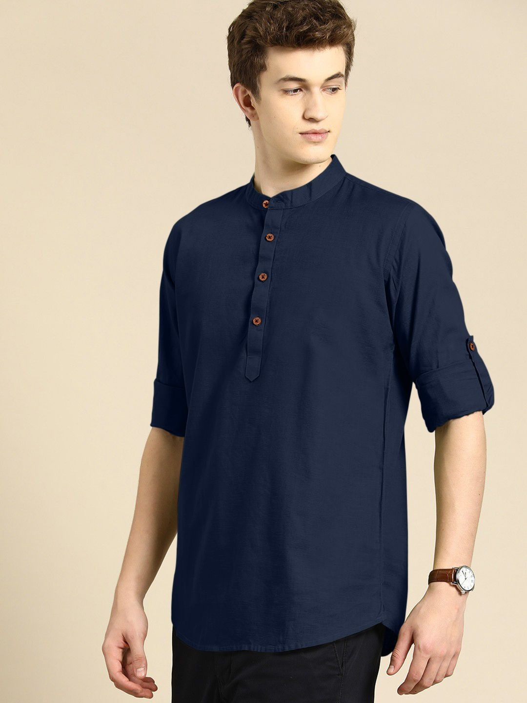 ZELINCO Men Thread Work Kurta