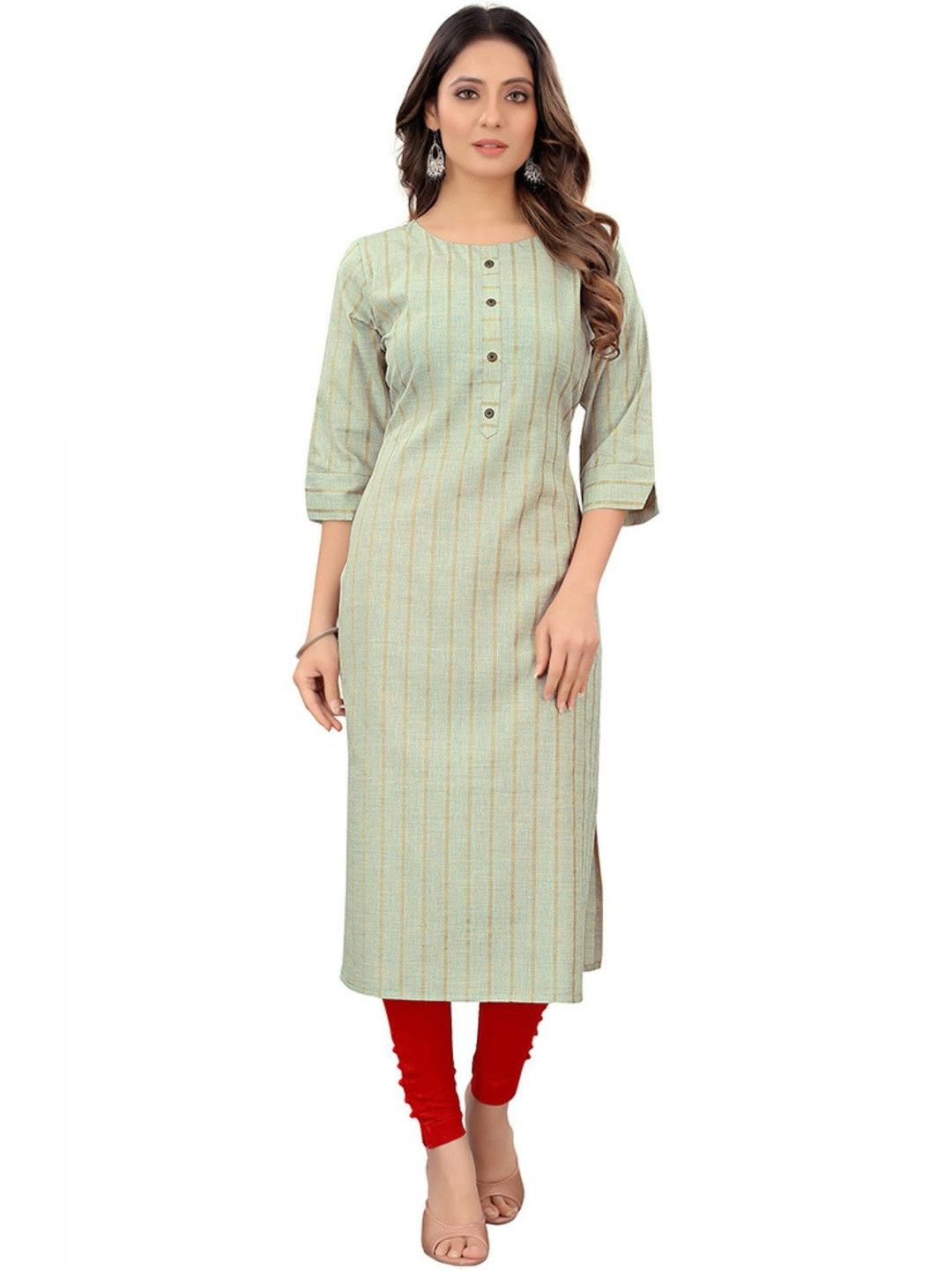PALSANA Women Striped Regular Kurta
