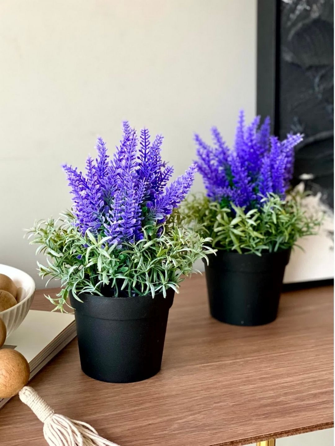 Mason Home Lavender Set Of 2 Small Lavender Artificial Flower With Pot