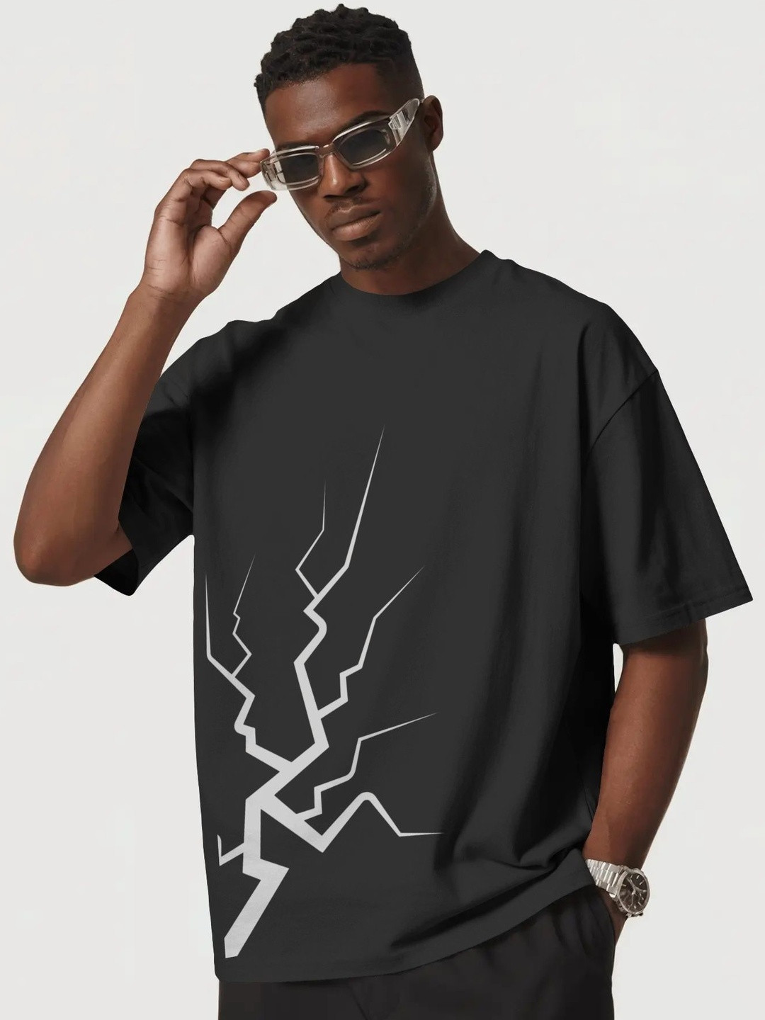 Ganji Men Typography Printed T-shirt