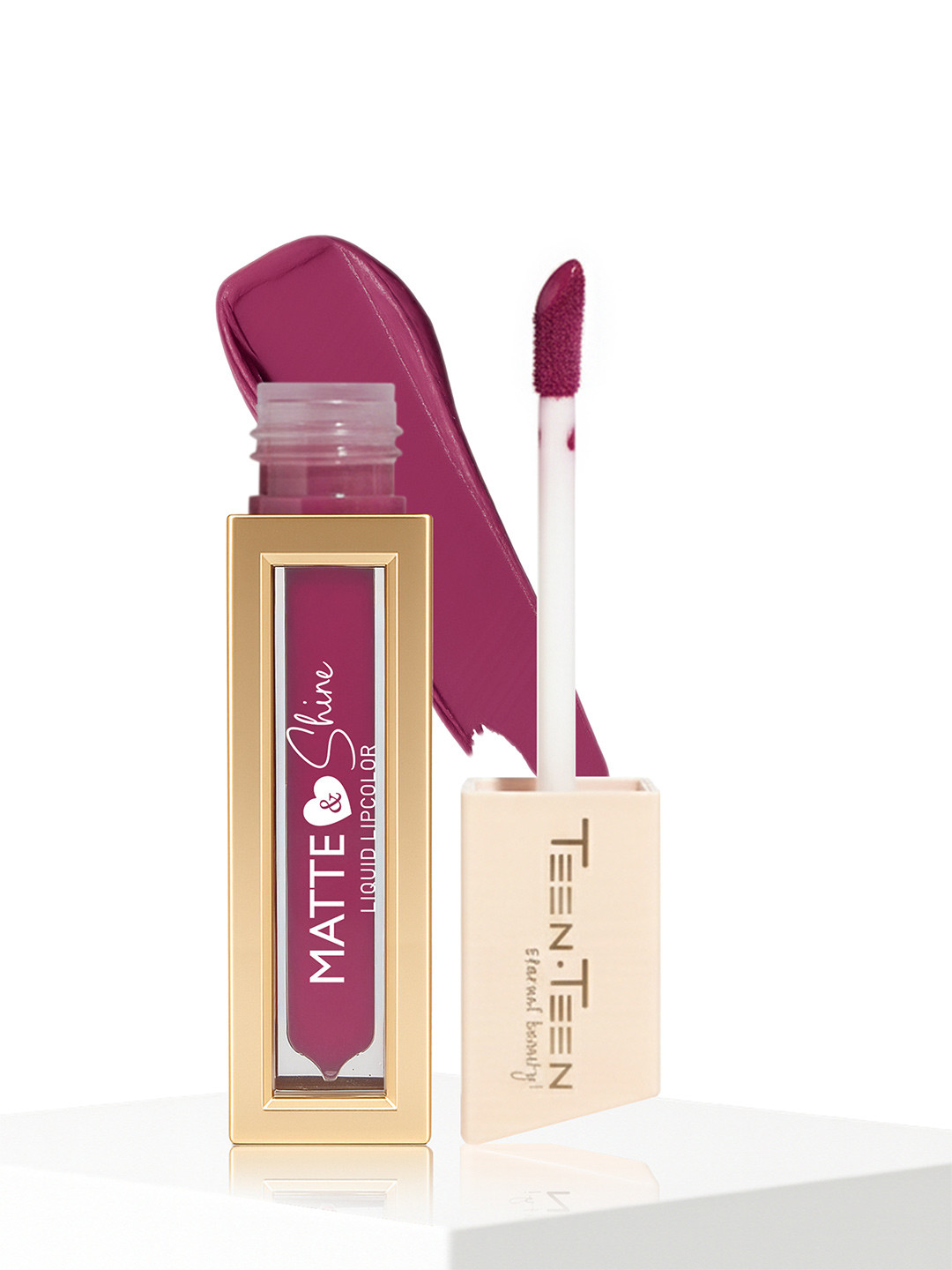 TEEN TEEN COSMETICS Matte & Shine Liquid Lip Color Lipstick - 4 ml - Creamy Pink 05