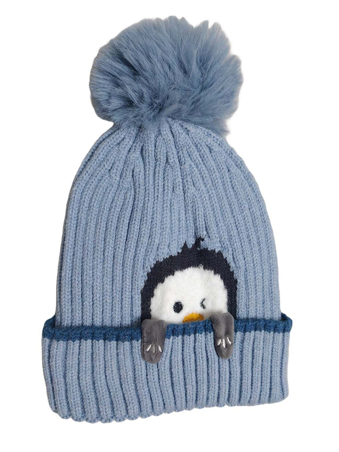 Cute Collection Unisex Kids Embroidered Woollen Beanie