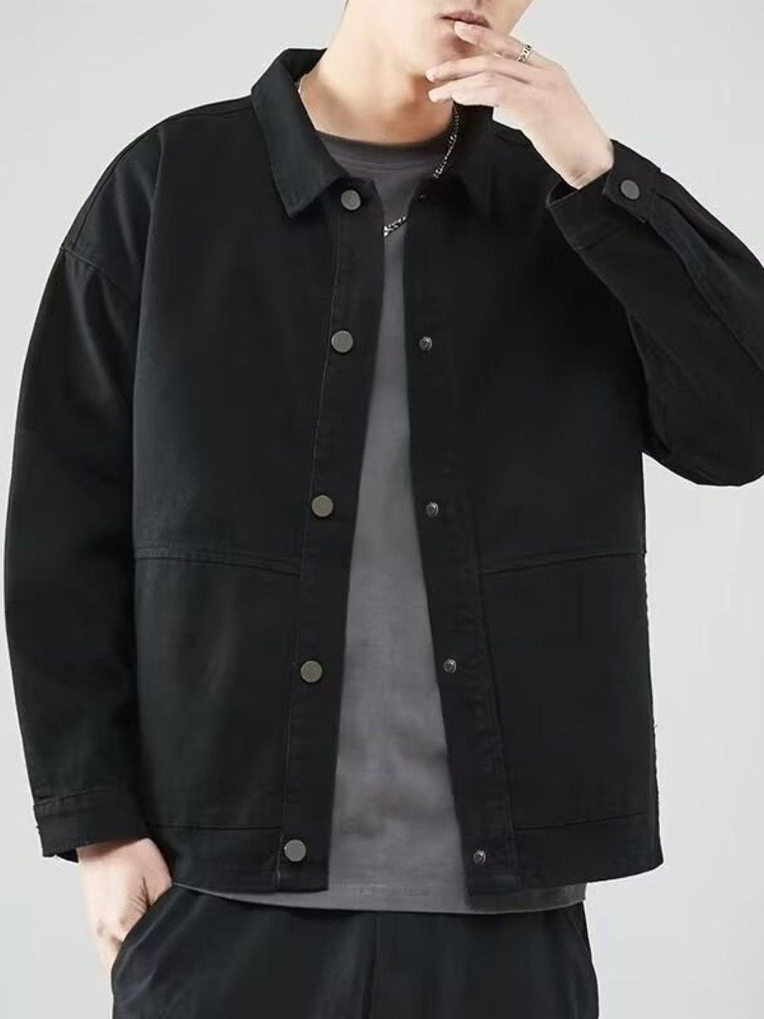 KPOP Men Denim Jacket