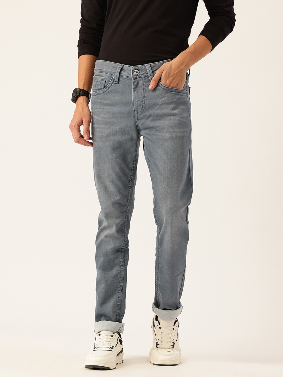 Integriti Men Skinny Fit Mid-Rise Stretchable Jeans