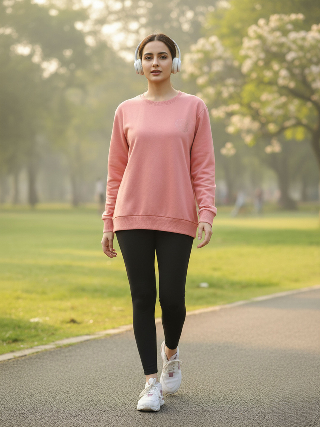 9shines Label Women's Loop-Knit Chic Comfort for Everyday Wear Sweatshirt