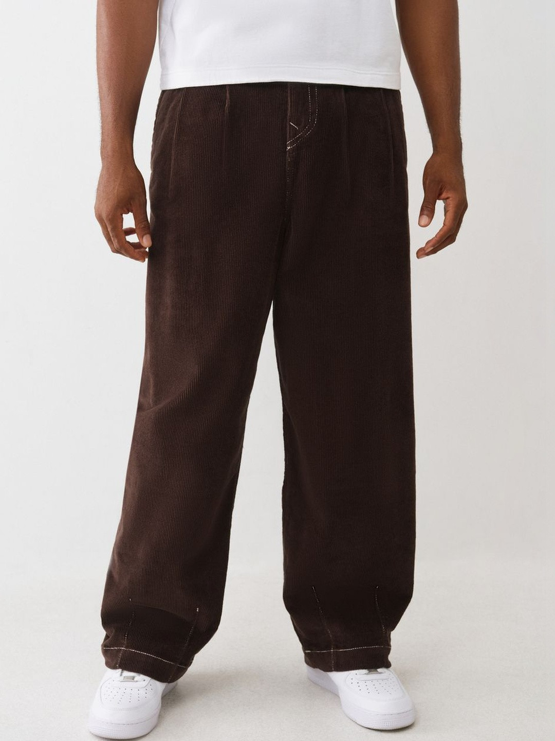 True Religion Men Relaxed Straight Leg Trousers
