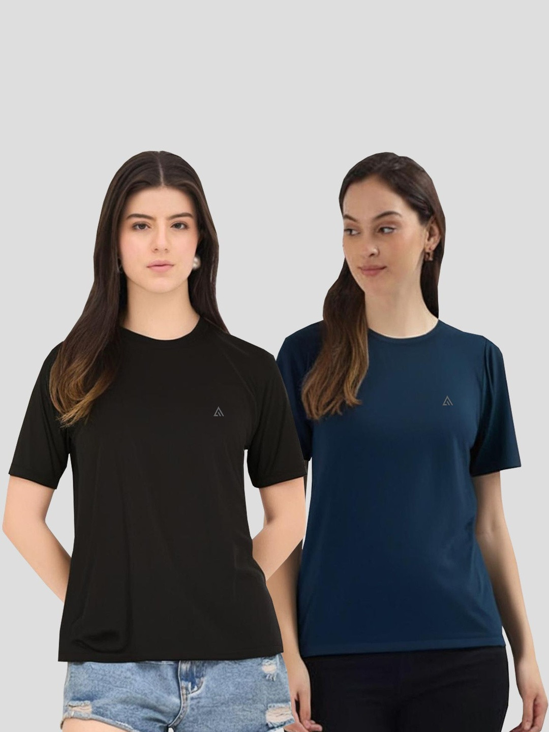 SHAUN Women Pack of 2 Brand Logo T-shirts