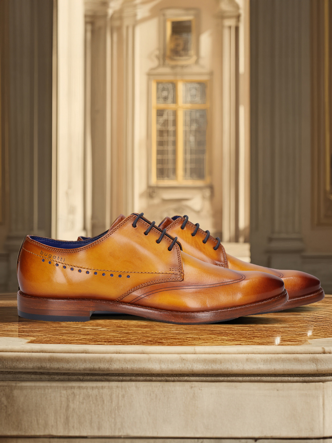 Bugatti Mansaro Men Textured Formal Brogues