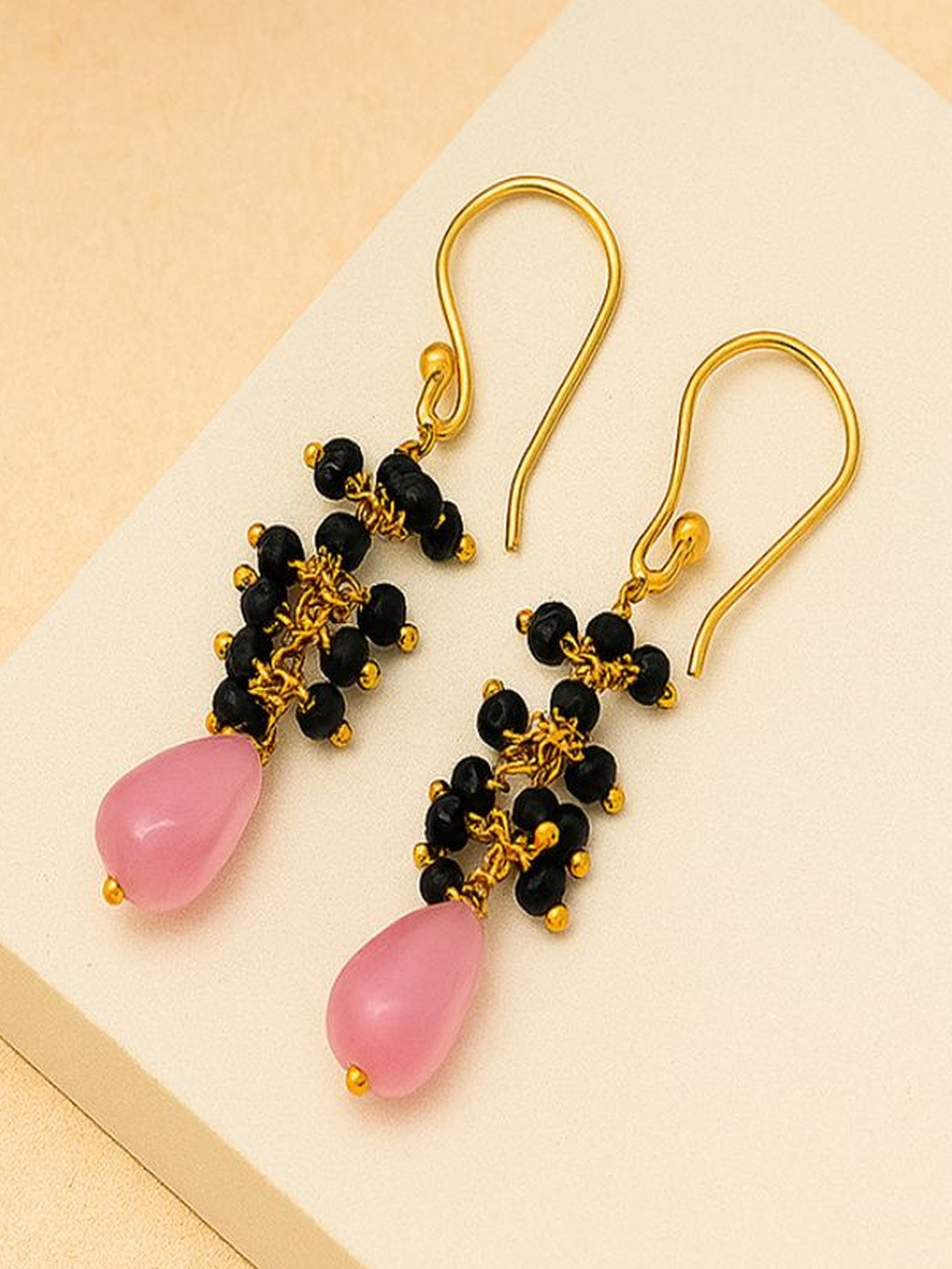 Kalin Couture Teardrop Shaped Drop Earrings