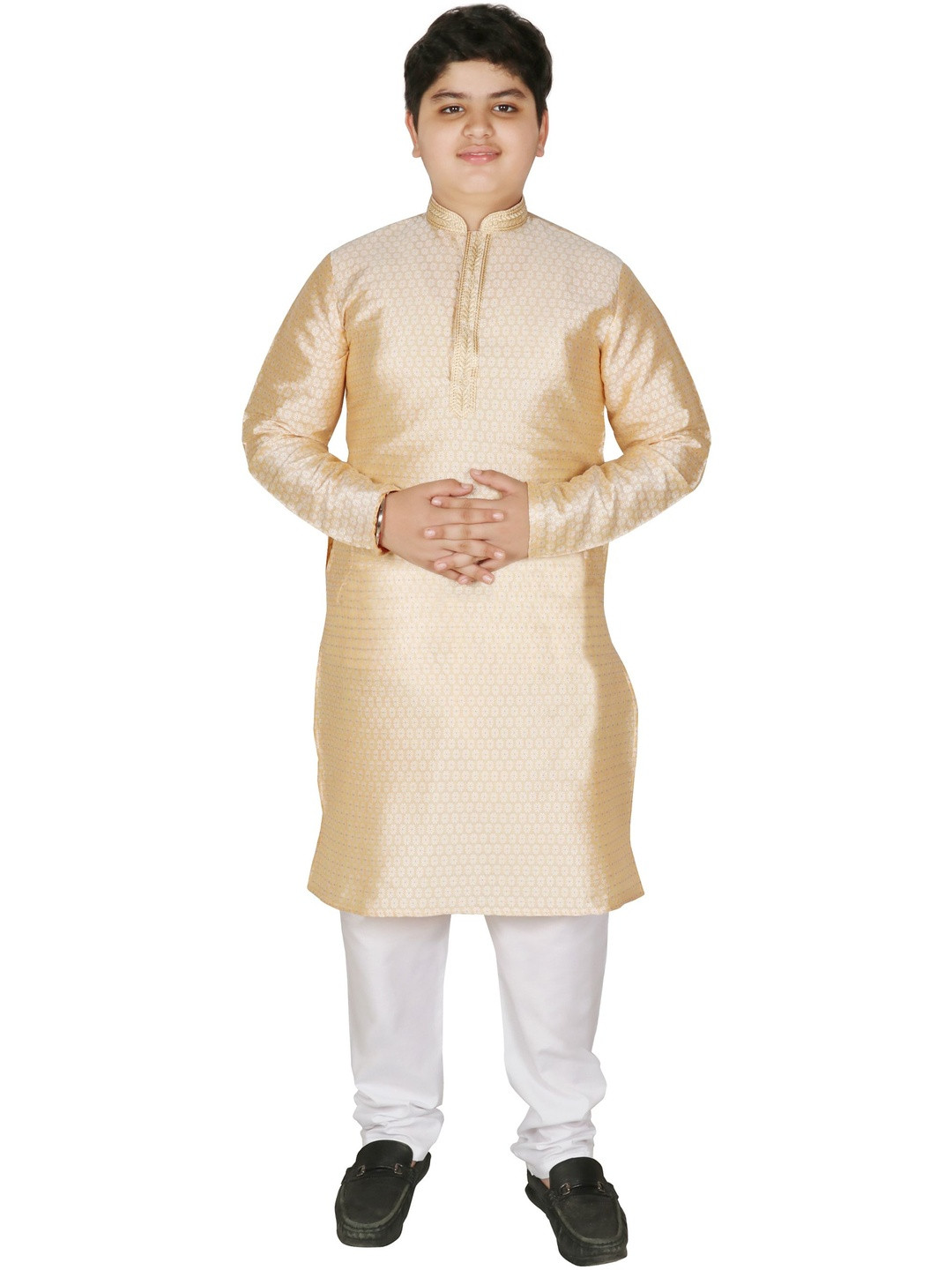 SG YUVRAJ Boys Regular Silk Georgette Kurta with Pyjamas