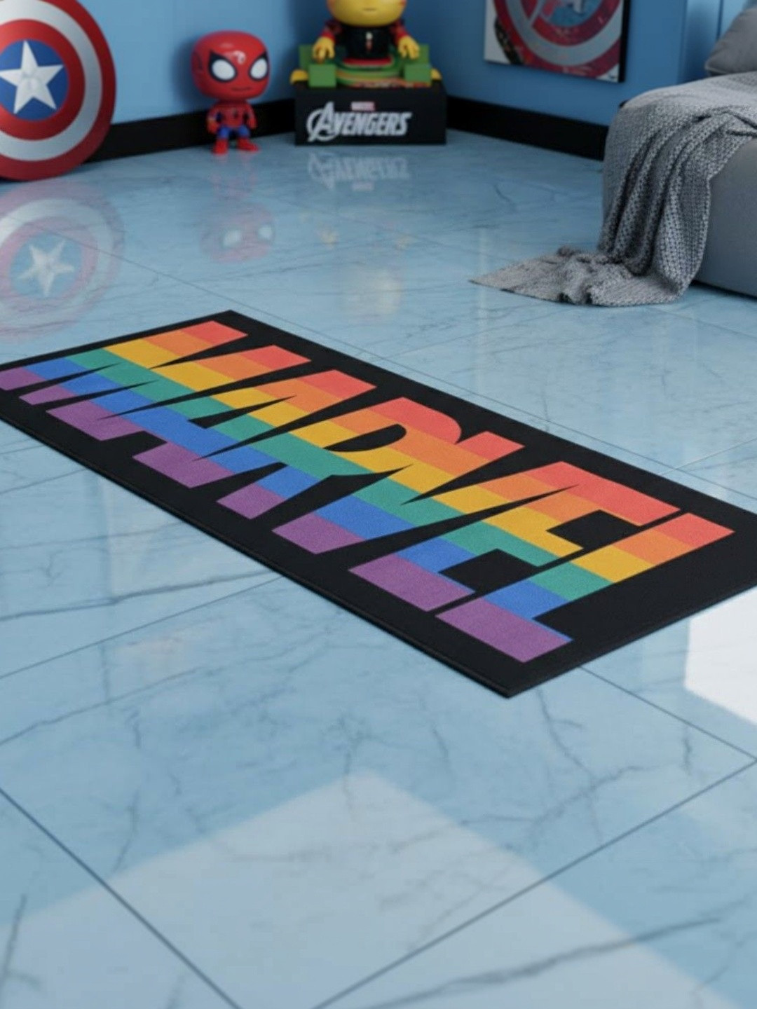 Marvel Marvel Printed Anti-Skid Runner Carpet