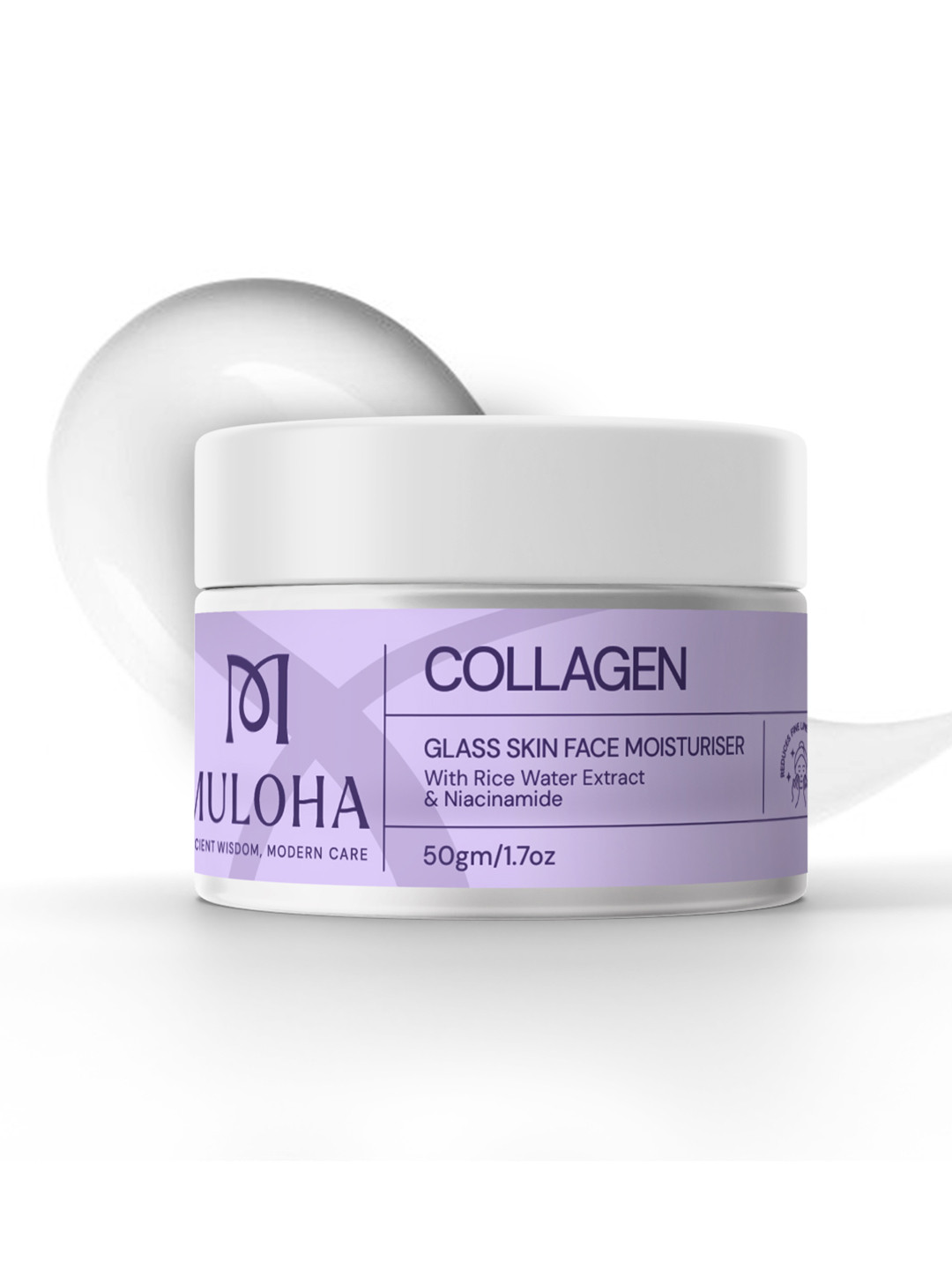 MULOHA Glass Skin Collagen Face Moisturiser - 50 g