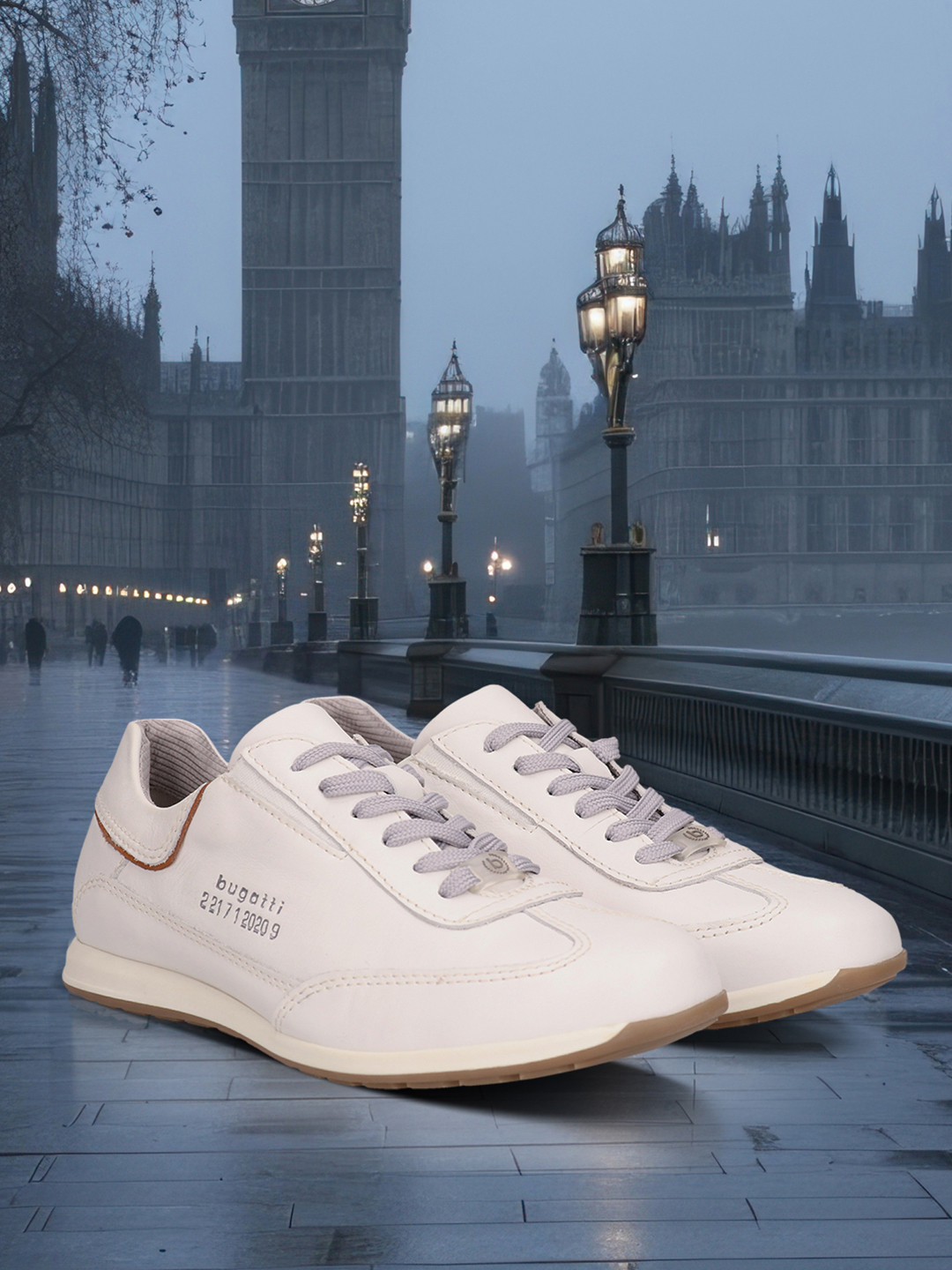 Bugatti Thorello Men Leather Lace Up Sneakers