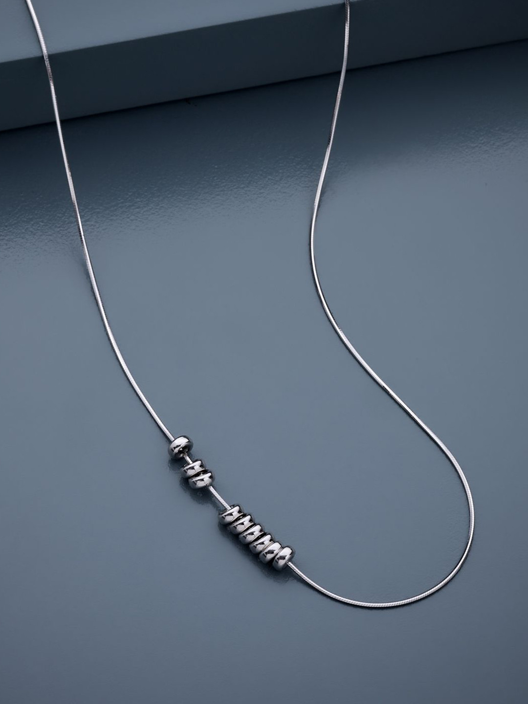 Kushal's Fashion Jewellery Women Gold Rhodium-Plated Party  92.5 Sterling Silver Necklace