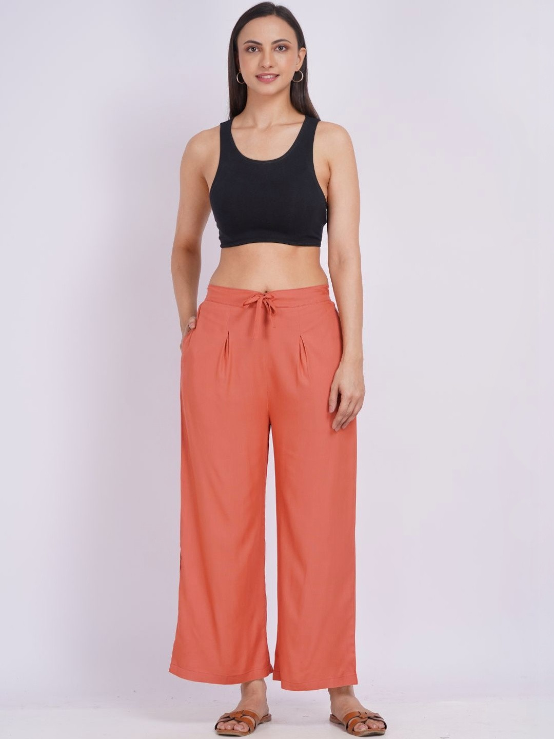 Minimul Cotton Wide Leg Palazzo Pant