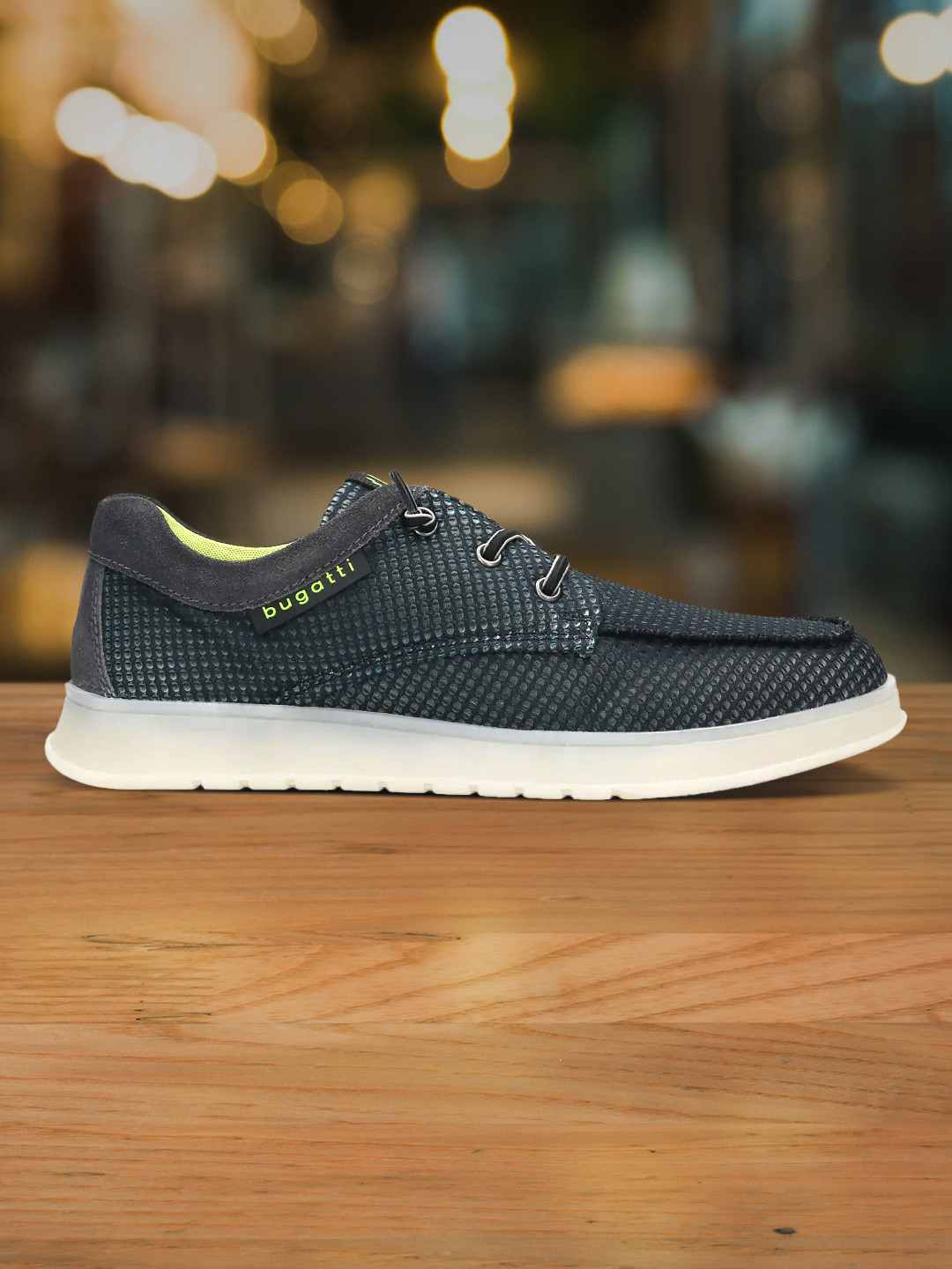 Bugatti Fiero Men Textured Round Toe Textile Sneakers