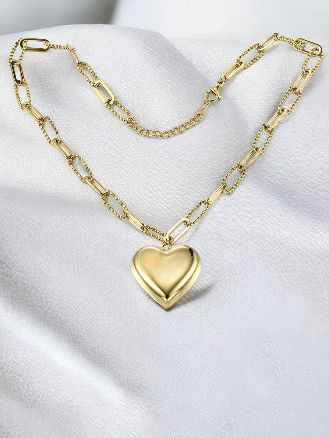 Aiza 18KT Gold Plated Heart Of Havana Necklace