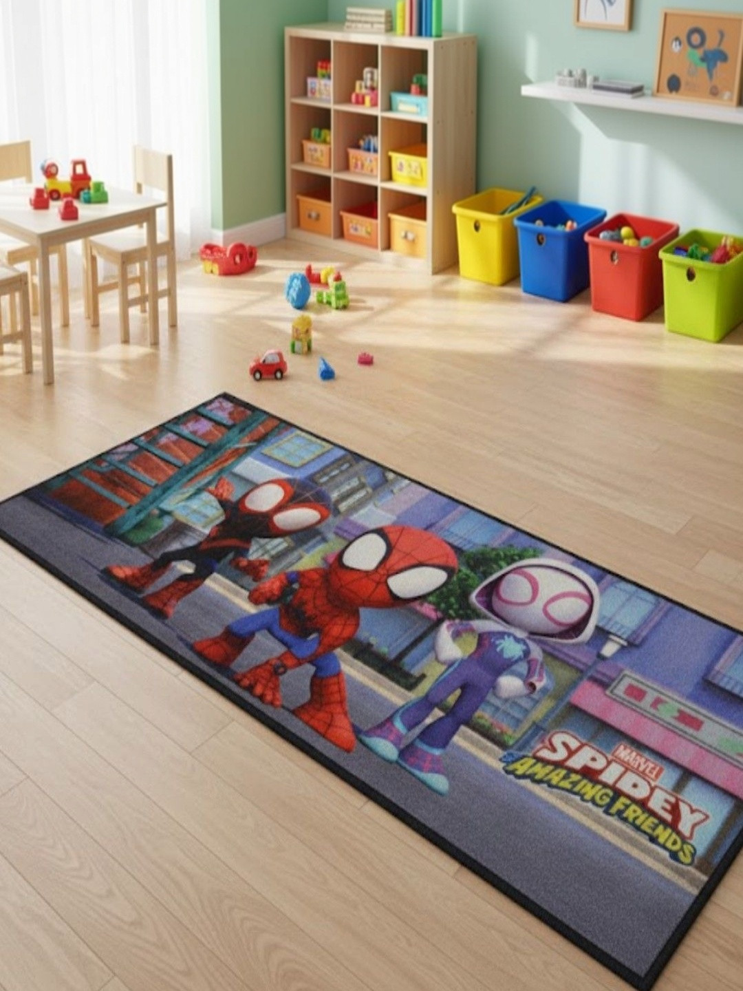 Marvel Spidey Cartoon Characters Anti-Skid Runner Carpet