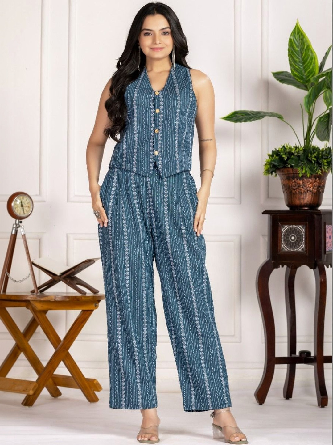 SHISHKALA Print A-Line Maxi Dress
