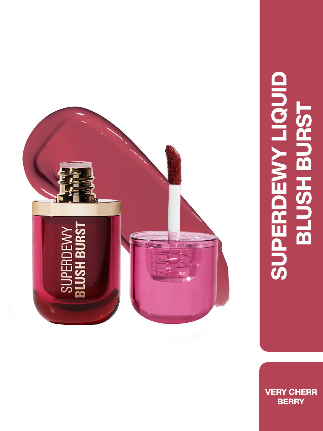 Makeup Revolution London Super Dewy Liquid Blush Burst - 4.2 ml - Cherry Berry