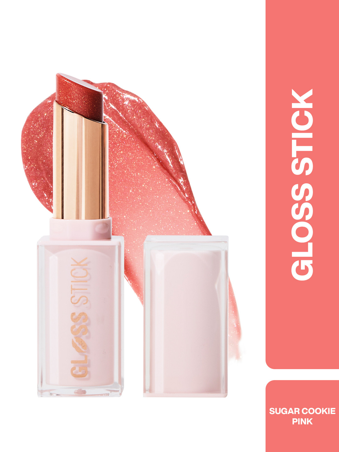 Makeup Revolution London Pout Lip Gloss Stick With Vitamin E - 3 g - Sugar Cookie Pink