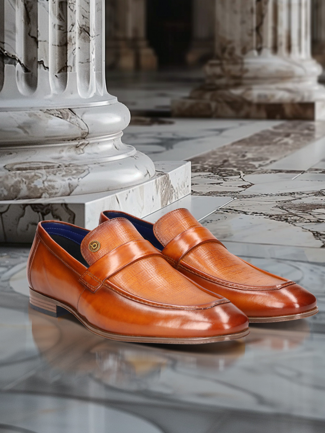 Bugatti Matina Men Round Toe Leather Penny Loafers